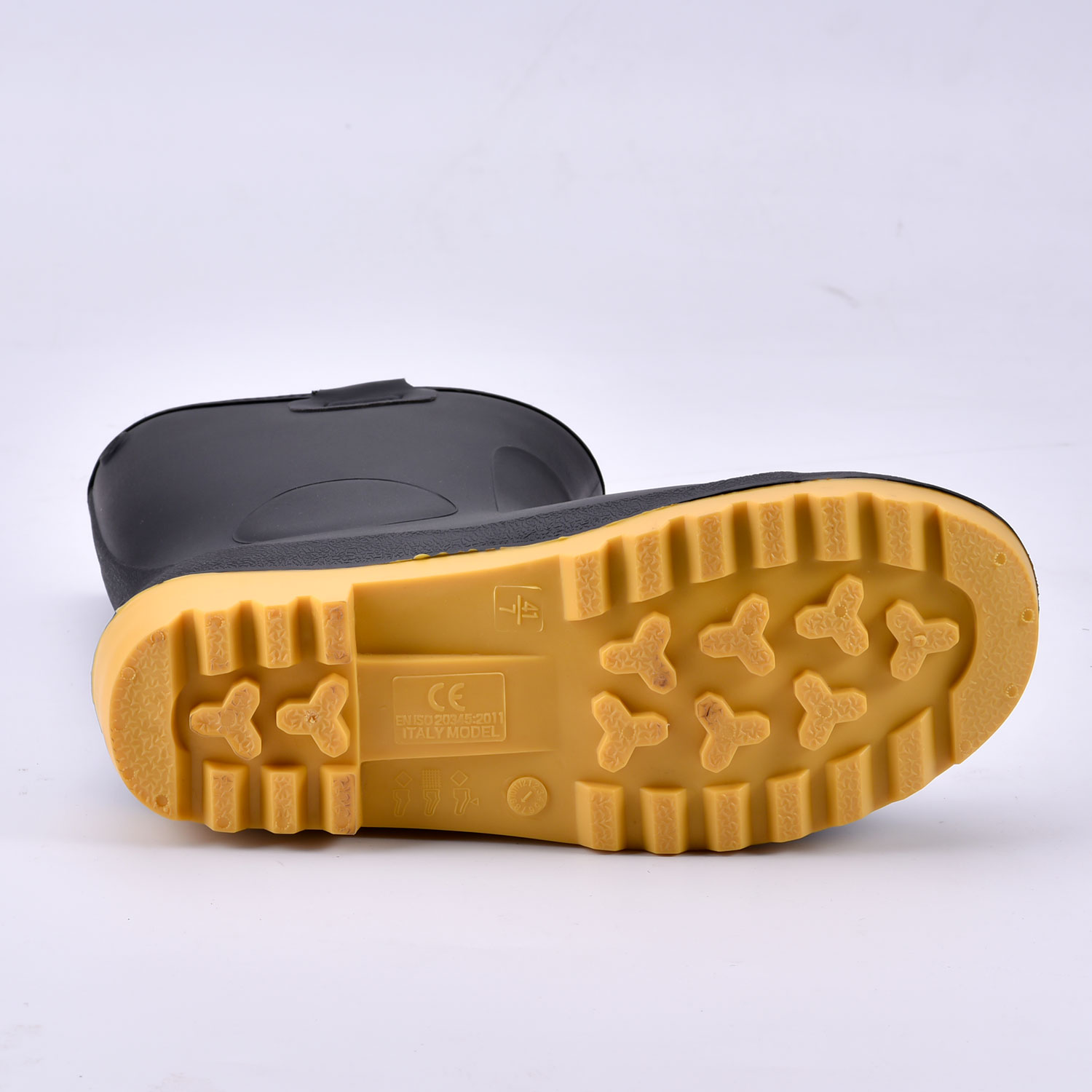 Czarne buty ochronne Wellington W-6037